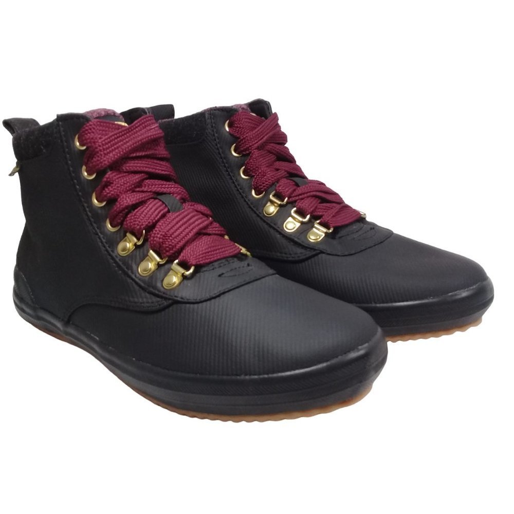 Keds Women's Water-Resistant Canvas Scout II Black Boots Size 7.5W - Picture 2 of 13